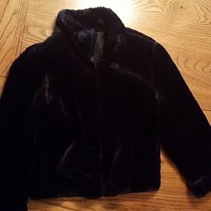 Girls' GAP fake fur jacket